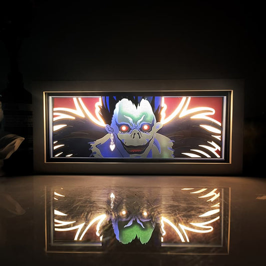 Death Note Ryuk Anime Light Box oleh Myanimelightbox, Bergeri di Bilik Gelap, Pencahayaan Dramatik