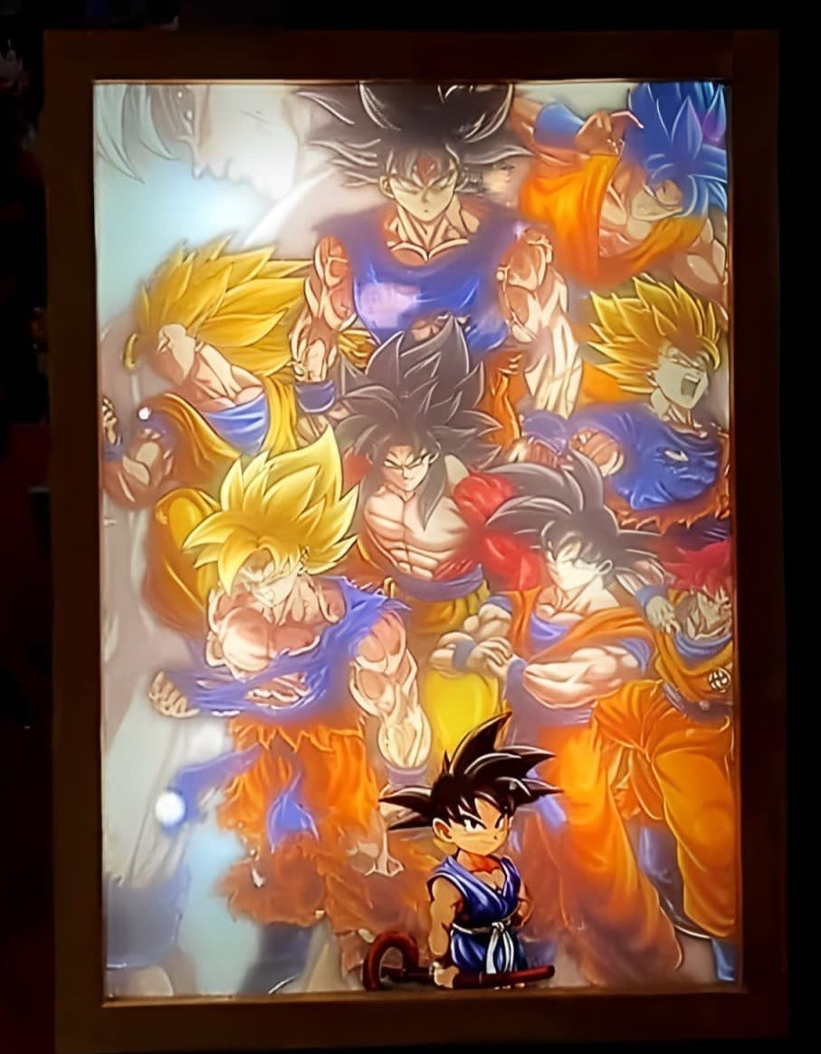 Dragon Ball Z III Goku Light Frame Decor