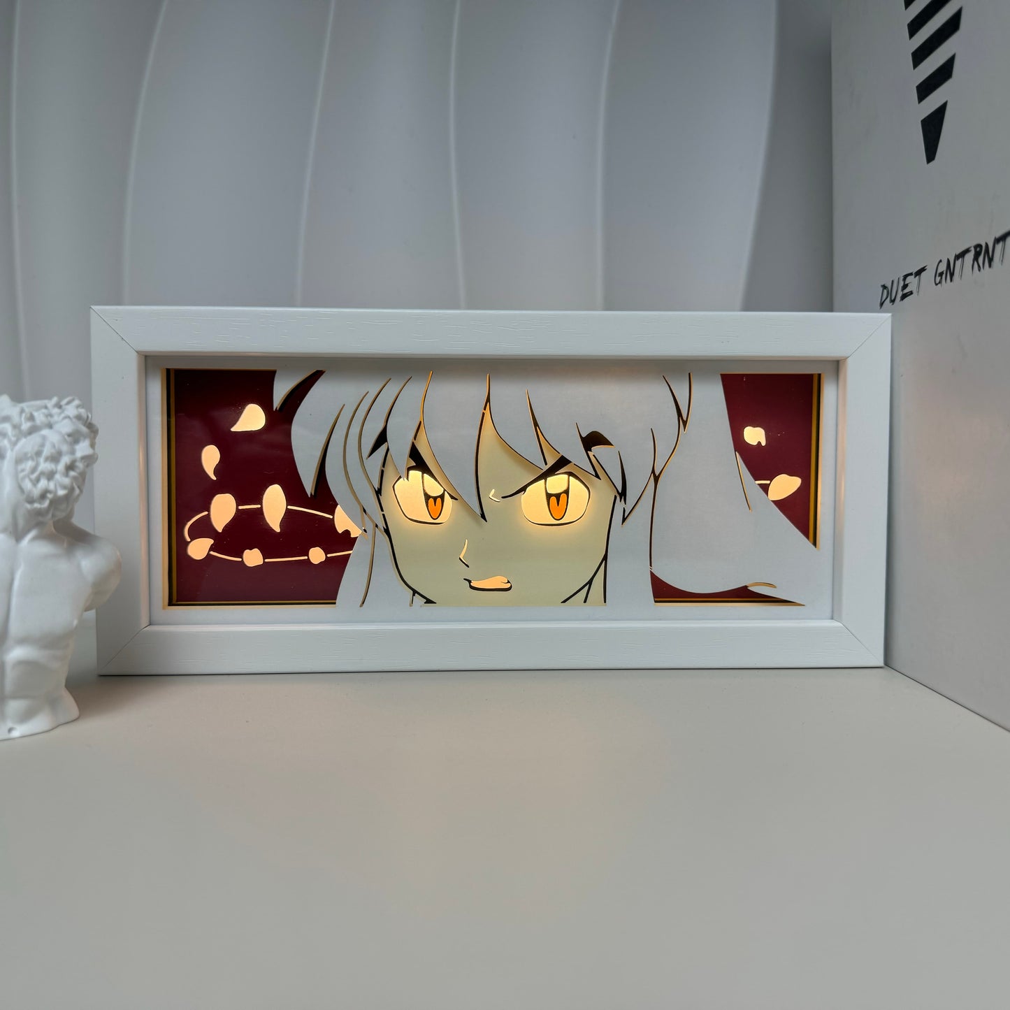 Inuyasha anime light box by MyAnimeLightbox, turned on with ambient room light