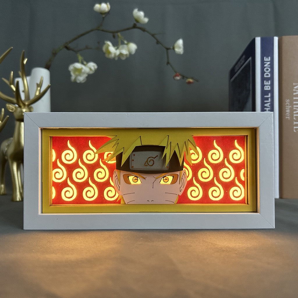 Naruto anime light box by MyAnimeLightbox, turned on with ambient room light