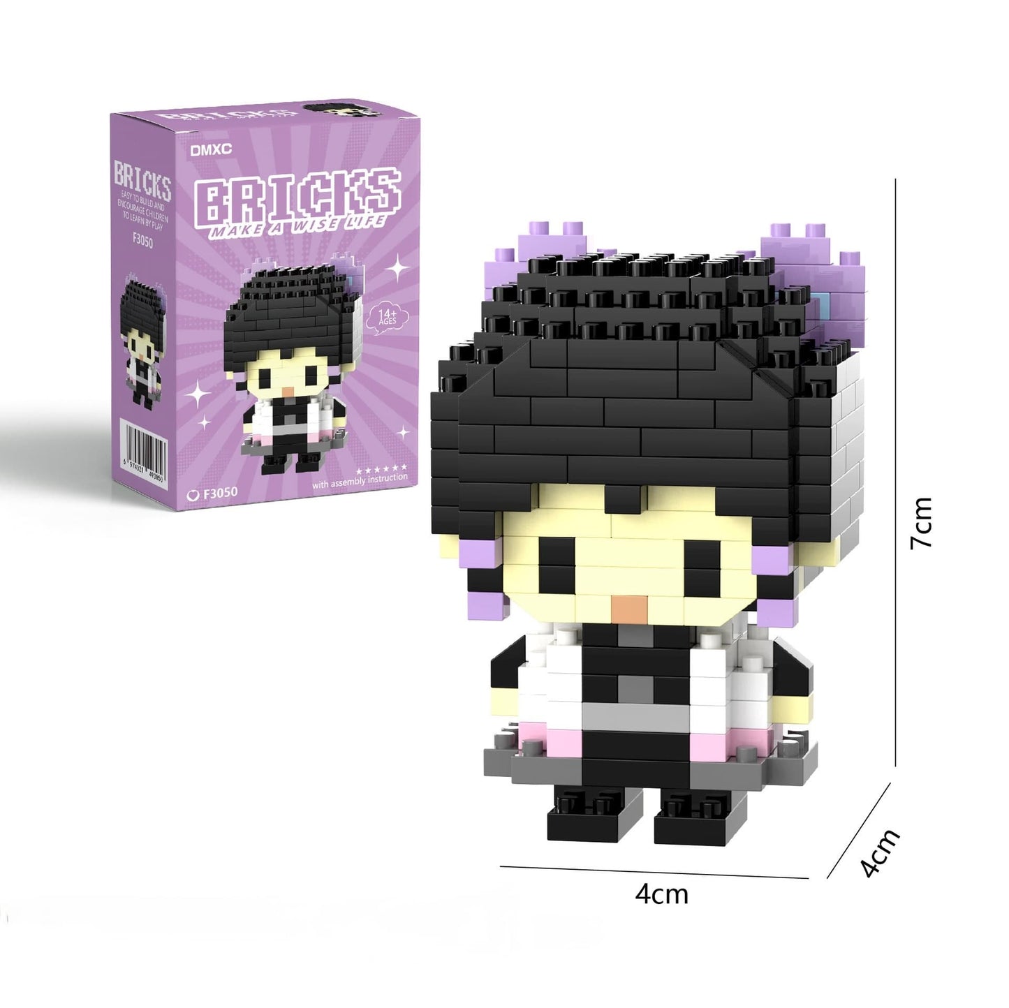 栗花落香奈乎 鬼灭之刃积木人偶迷你拼装玩具