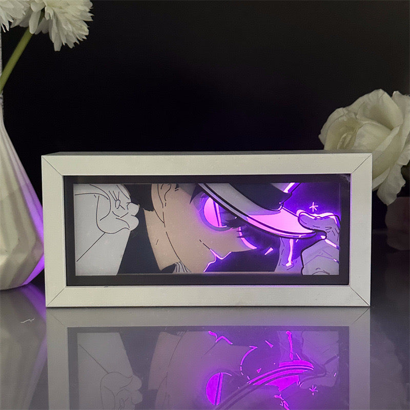 Purple Glow-tajemná fialová LED osvětlená kouzelná světelná krabice Kaito s Kaito Kurobou.