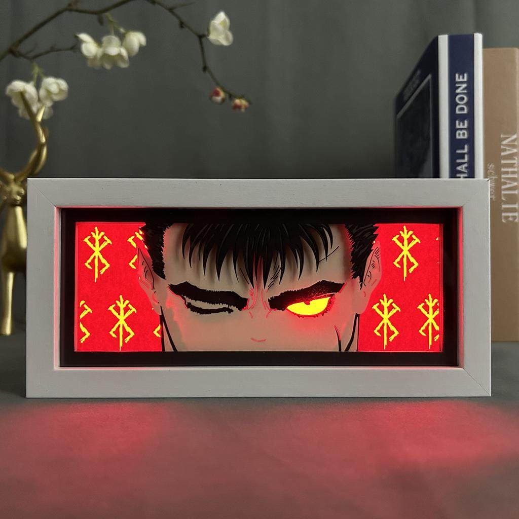 Berserk Guts Anime Light Box od Myanimelightbox, zapnutý s lehkým okolním pokojem