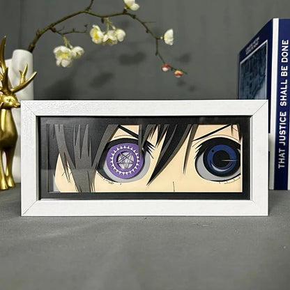 Butler Butler Ciel Anime Box de MyanImelightBox, exibir, em quadro branco com fundo decorativo
