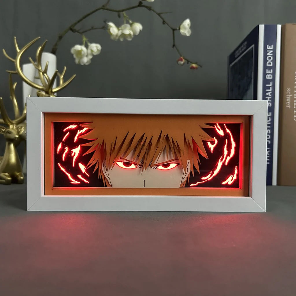 Bleach Ichigo Anime Light Box van MyanimelightBox, ingeschakeld met omgevingslicht

