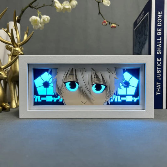 Blue Lock Nagi Anime Light Box bercahaya dengan cahaya, lampu bilik kelihatan, oleh Myanimelightbox