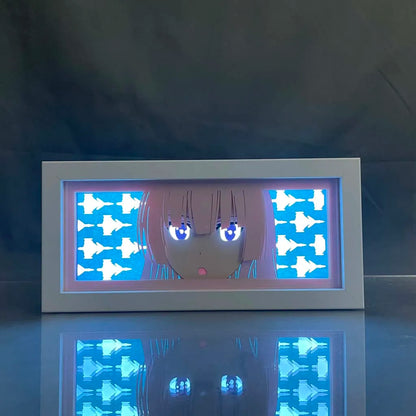Girly Air Force Gripen Anime Light Box bercahaya dengan cahaya, lampu bilik kelihatan, oleh MyAnimelightBox