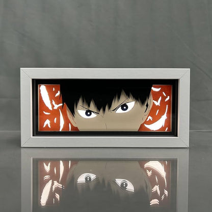 Haikyuu Kageyama Tobio Anime Light Box od MyanimelightBox, zapnutý s okolním pokojem světlem