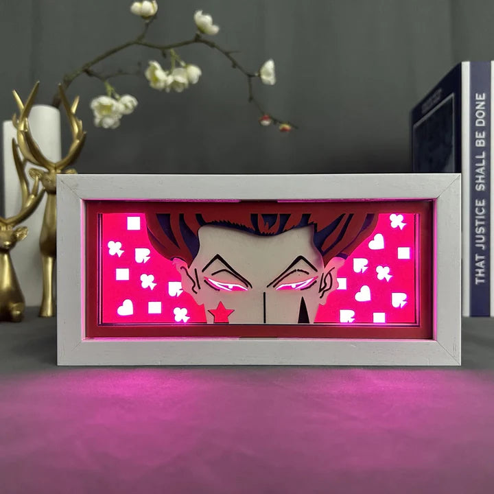 Hunter X Hunter Hitoka Anime Light Box by MyanimelightBox, ligado com luz da sala ambiente
