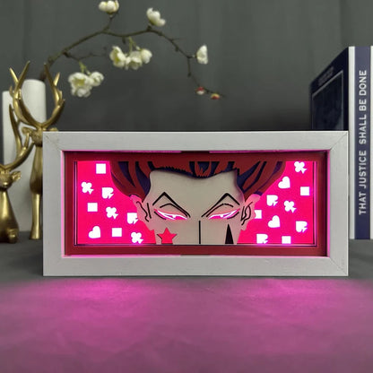 Hunter X Hunter Hitoka Anime Light Box by MyanimelightBox, ligado com luz da sala ambiente

