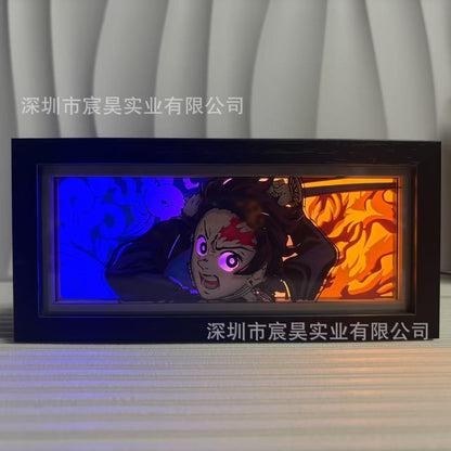 Подарочный набор аниме «Demon Slayer» – набор из 3 светодиодных лайтбоксов