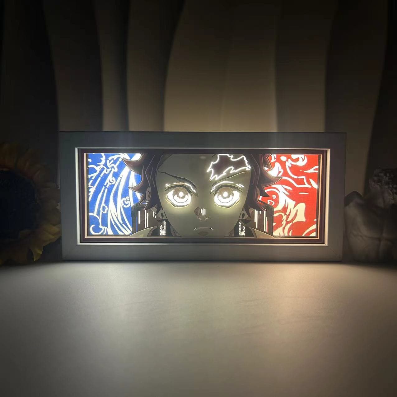 Demon Slayer Tanjiro Devil Mode LED Light Box Decor