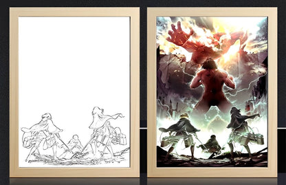 Attack On Titan Eren Vs Colossal Titan Light Frame