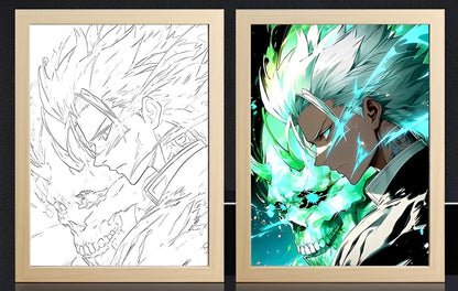 Toshiro Hitsugaya Anime Light Box Decor