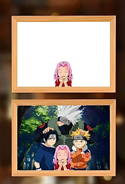 Naruto Sakura Team 7 Anime Light Frame Decor