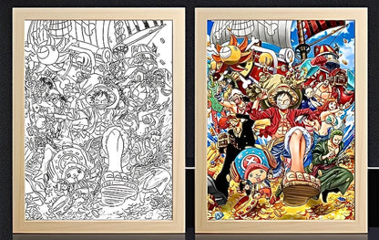 One Piece Straw Hat Pirate II Light Frame | My Anime Light Box