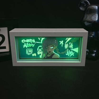 League of Legends Arcane Jinx Light Box