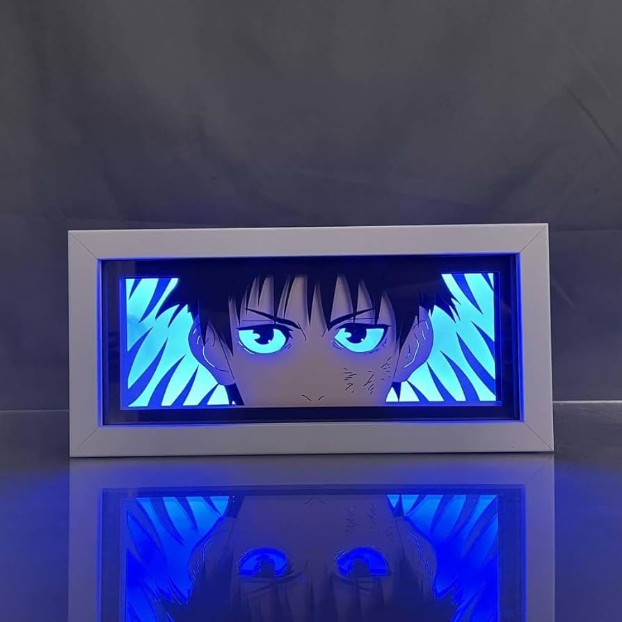 Jujutsu Kaisen Yuta Okkotsu Light Box من Myanimelightbox ، تم تشغيله مع ضوء الغرفة المحيطة
