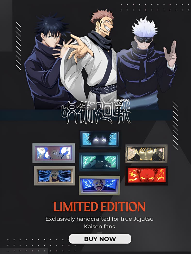 jujutsu kaisen anime light boxes limited edition for anime fans | MyAmimeLightbox