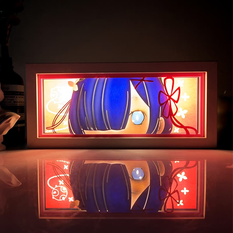 Own the Re:ZERO Rem Light Box, spotlighting Rem’s gentle charm under a soothing LED glow—perfect for adding heartwarming anime flair to your space.