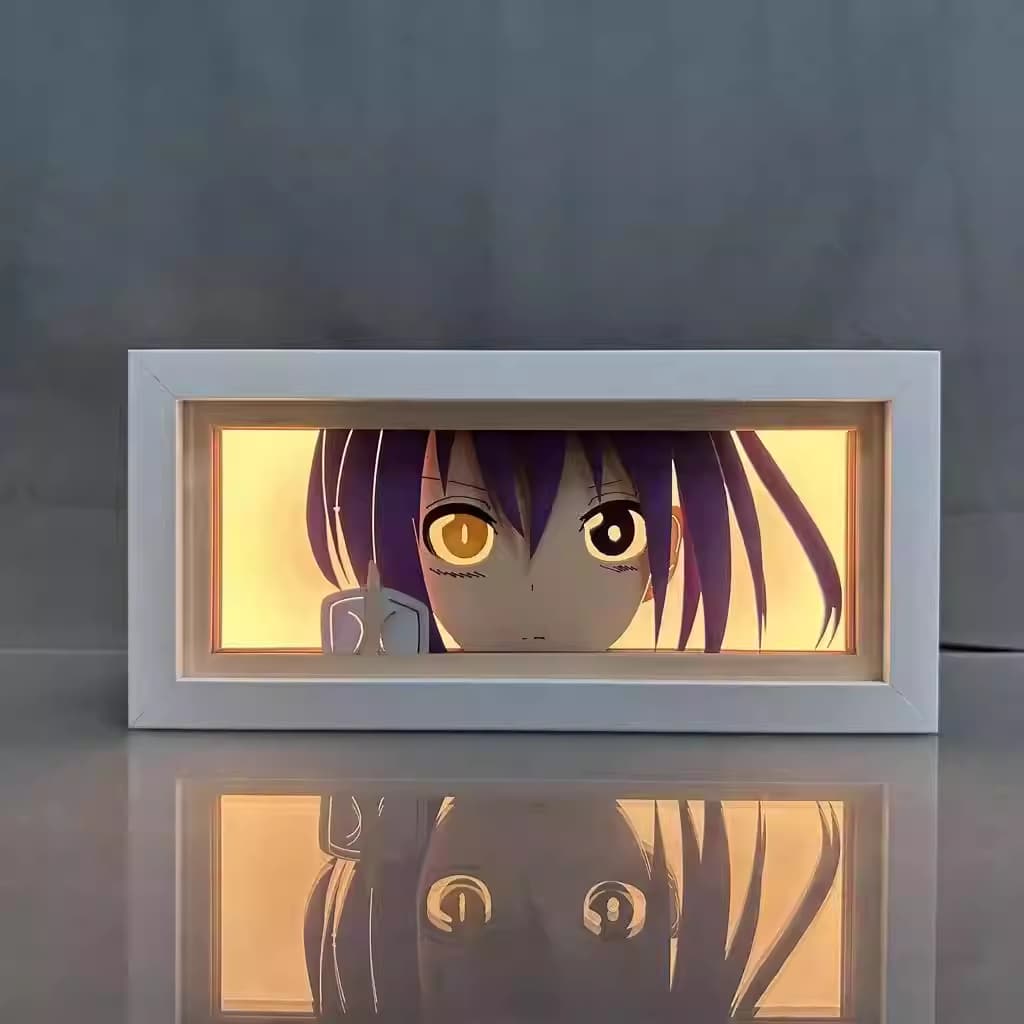 Love, Chunibyo &amp; Delusi Lain Rikka Anime Light Box bercahaya dengan cahaya, lampu bilik kelihatan, oleh Myanimelightbox
