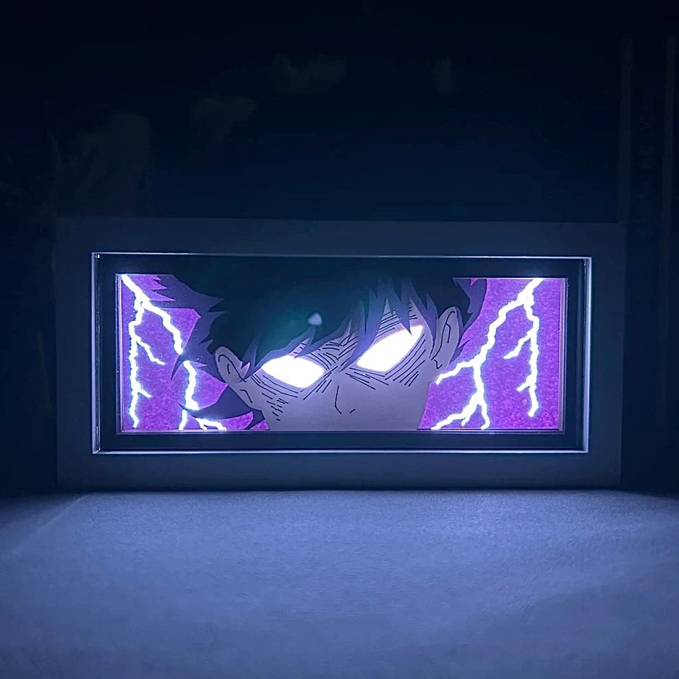 Mob Psycho 100 Shigeo Kageyama Anime Light Box من Myanimelightbox ، متوهجة في الغرفة المظلمة ، الإضاءة الدرامية

