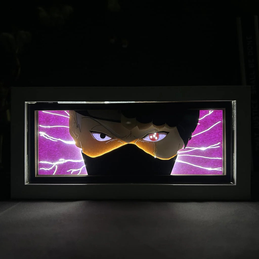 Naruto Kakashi Anime Light Box verlicht in donkere kamer, gloeiend effect door MyanimelightBox