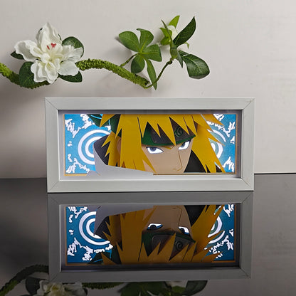 Naruto Minato Anime Light Box zářící se světlem, světla pokoje viditelná, u Myanimelightbox