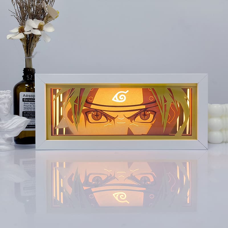 Naruto Sage Nine ocas Anime Light Box zářící se světlem, světla pokoje viditelná, myanimelightbox