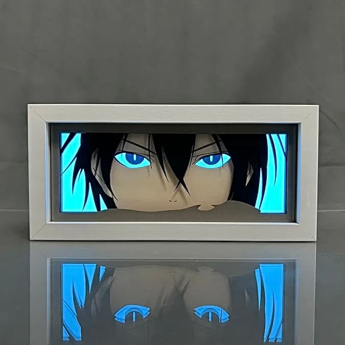Noragami Yato Anime Light Box od Myanimelightbox, zapnutý s lehkým okolním pokojem
