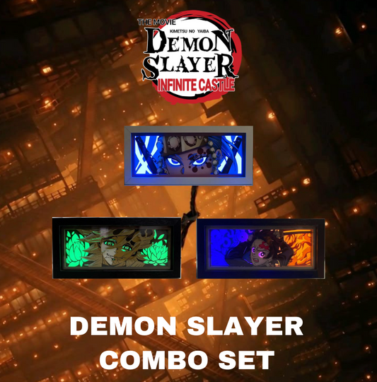 Подарочный набор аниме «Demon Slayer» – набор из 3 светодиодных лайтбоксов
