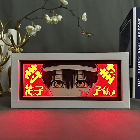Hanako-kun Hanako Hanako Anime Light Box yang bersinar dengan cahaya, lampu bilik kelihatan, oleh myanimelightbox