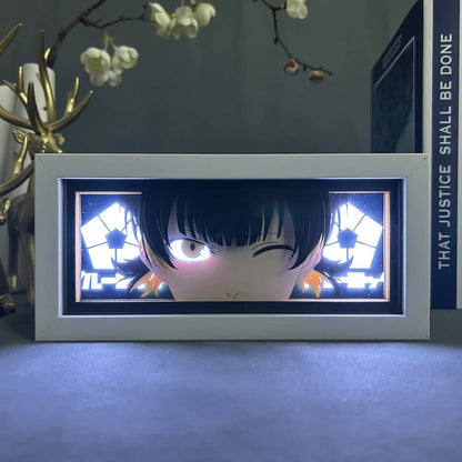 Universal Warriors Bachira Anime Light Box bercahaya dengan cahaya, lampu bilik kelihatan, oleh Myanimelightbox