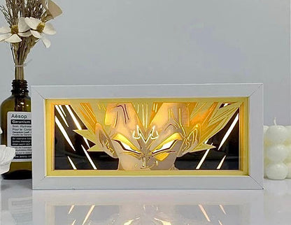 Vegeta Super Saiyan Rage Anime Light Box od MyanimelightBox, zapnutý s lehkým okolním pokojem
