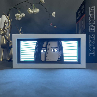 Pemutus Angin Kotoha Tachibana Kotak Cahaya Anime Lit Up In Dark Room, Kesan Berkilau oleh Myanimelightbox