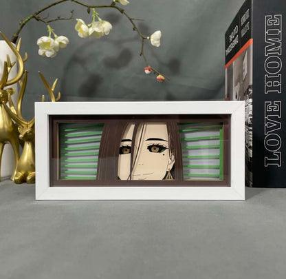 Breaker Wind Kotoha Tachibana Anime Light Box by Myanimelightbox, dipaparkan, dalam bingkai putih dengan latar belakang hiasan
