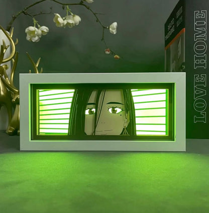 Pemutus Angin Kotoha Tachibana Anime Light Box bercahaya dengan cahaya, lampu bilik kelihatan, oleh Myanimelightbox
