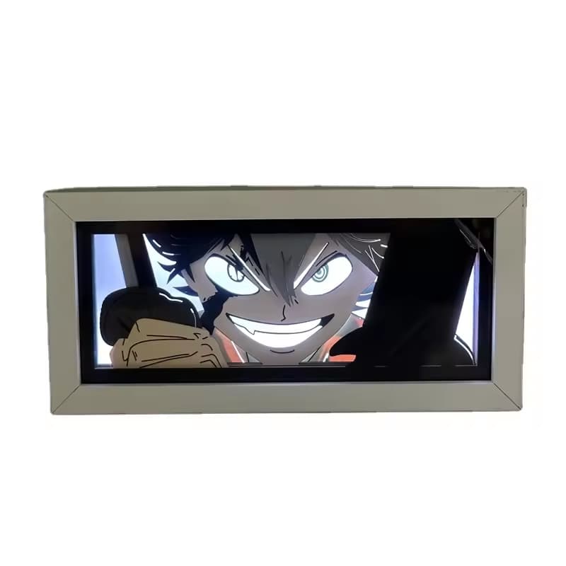 Anime-Held LED-Leuchtkasten mit hellweißer Beleuchtung, Anime-Raumdekor