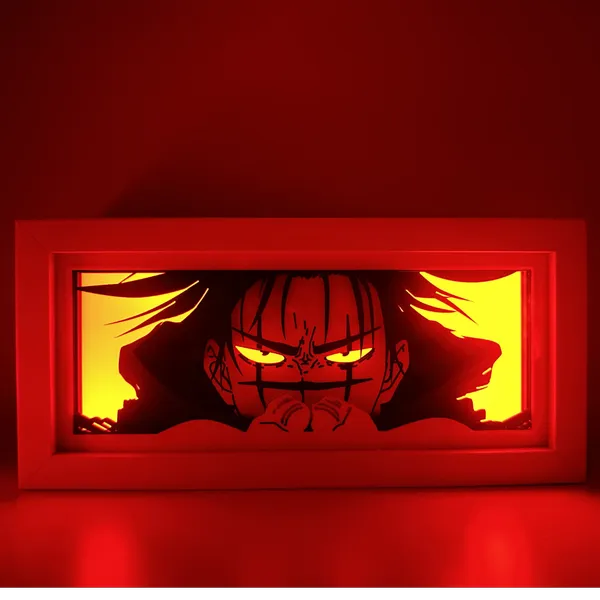 Jujutsu Kaisen Choso Box lumineux illuminé dans des tons rouges

