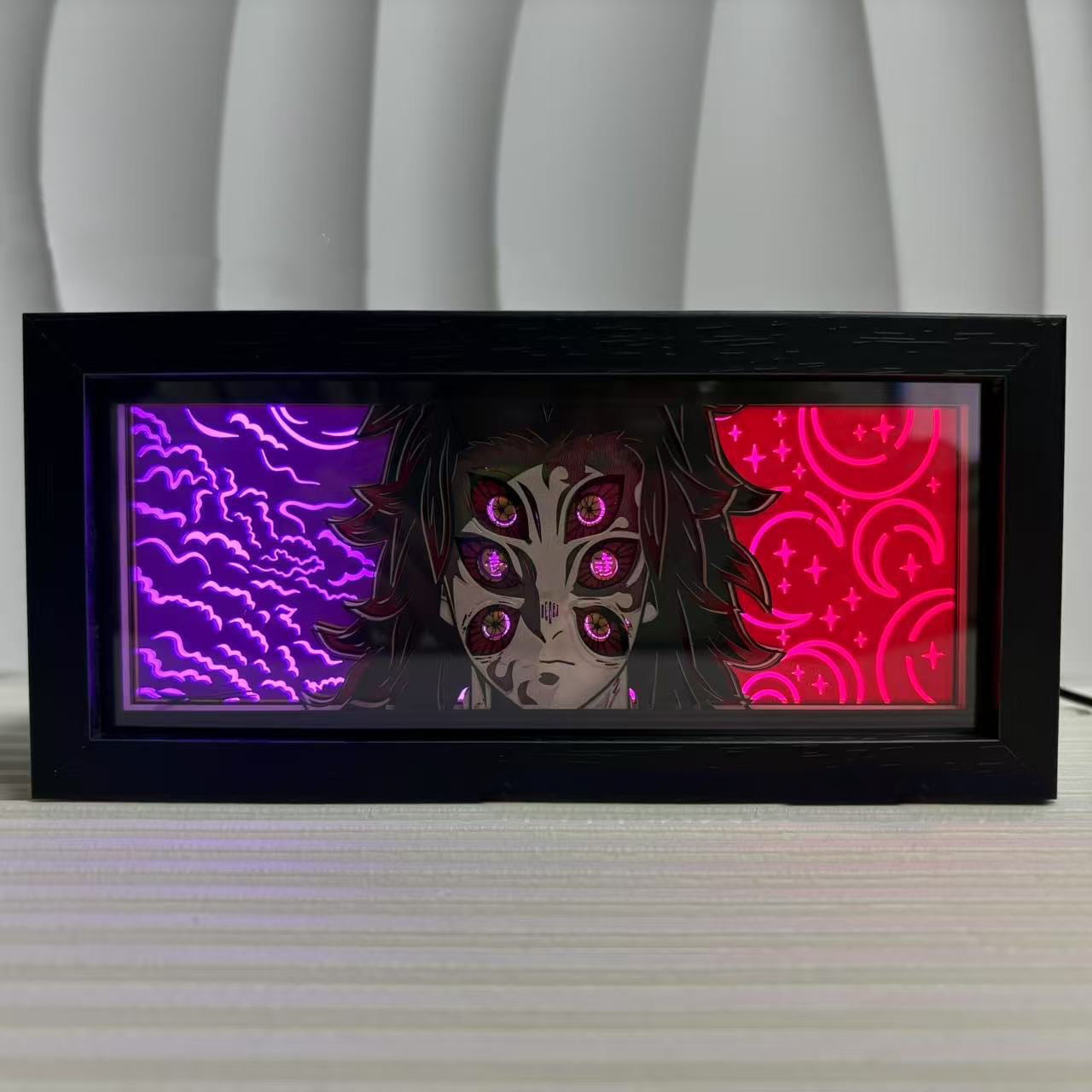 Demon Slayer Muzan Kibutsuji LED Light Box Anime Lamp – Unique Japanese Anime Night Light for Fans and Collectors