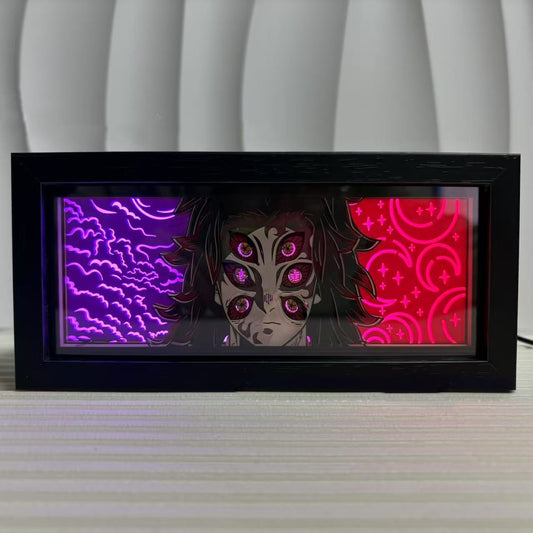 Demon Slayer Muzan Kibutsuji LED Light Box Lampu Anime – Lampu Malam Anime Jepun yang Unik untuk Peminat dan Pengumpul