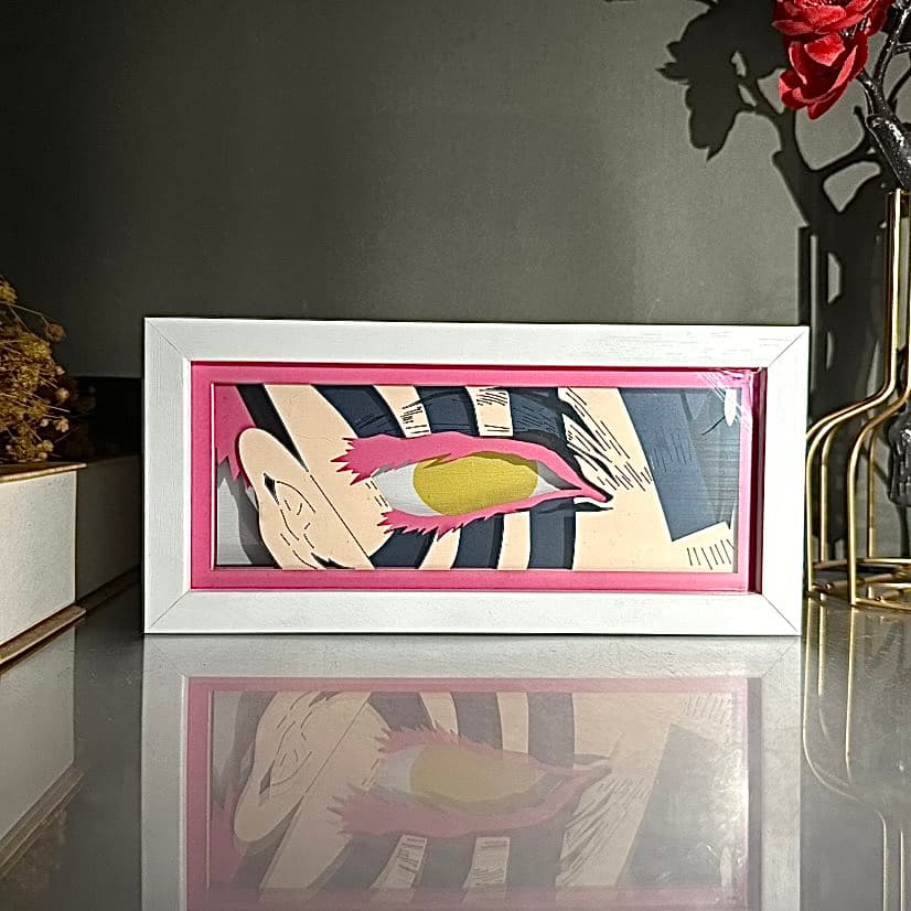 Demon Slayer Paperlight Lampe mit unbeleuchtetem, mehrschichtigem Kunstwerk von Tengen Uzui