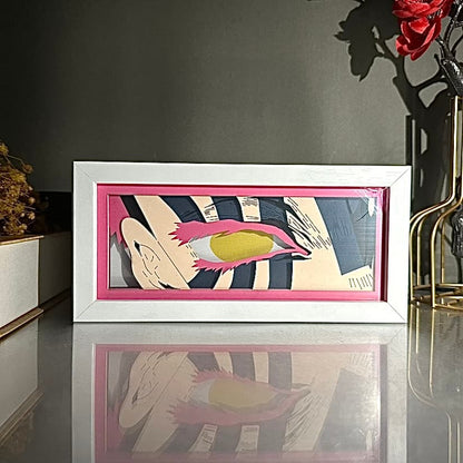 Demon Slayer Paperlight Lampe mit unbeleuchtetem, mehrschichtigem Kunstwerk von Tengen Uzui
