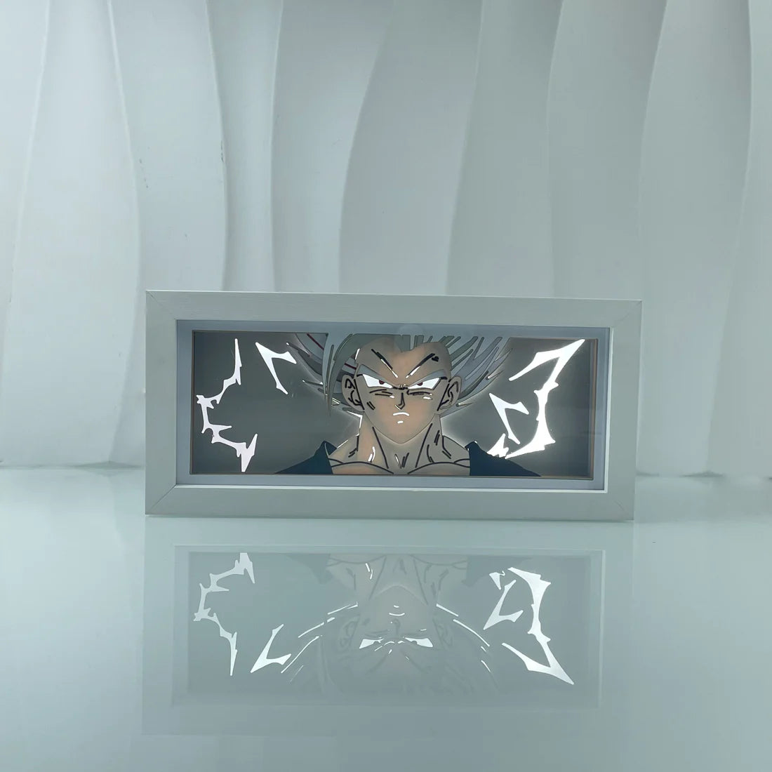 Dragon Ball Super Gohan Beast Light Box – anime shadow lamp featuring Gohan’s Beast transformation with glowing lightning effect