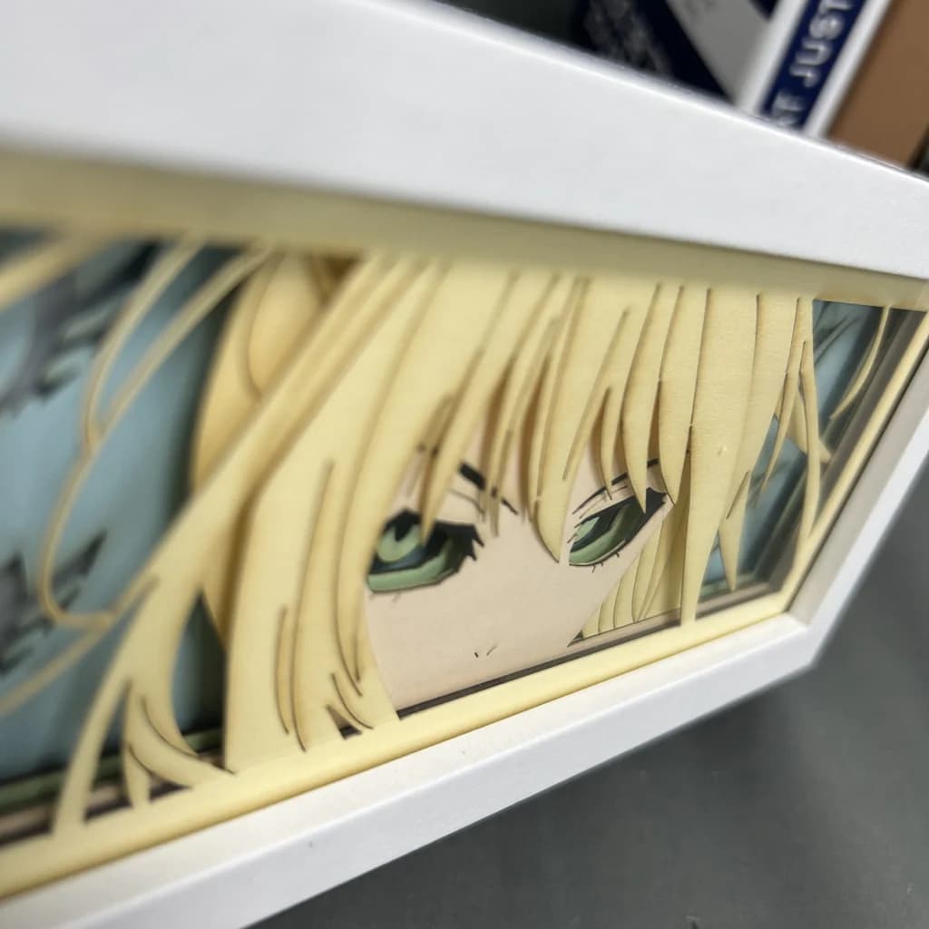 Saber Anime LED Light Box Decor