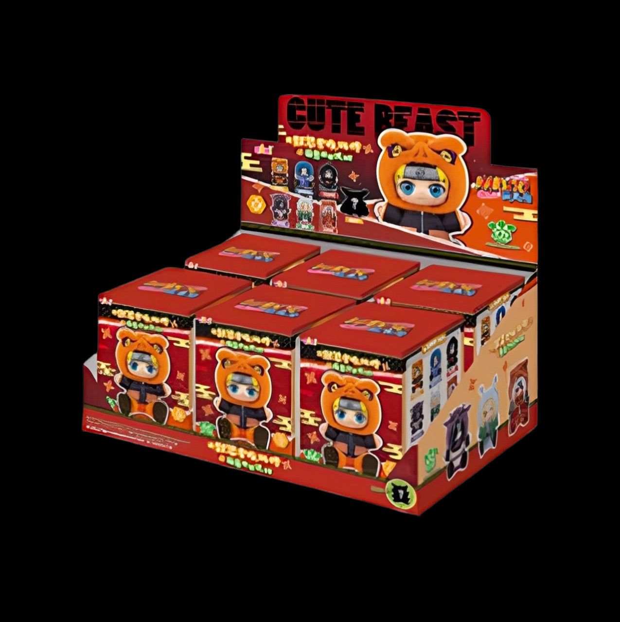 Figurine Naruto Cute Beast Chibi, emballage surprise avec plusieurs boîtes de collection